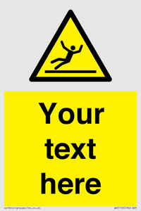 Custom Figure Slipping Sign